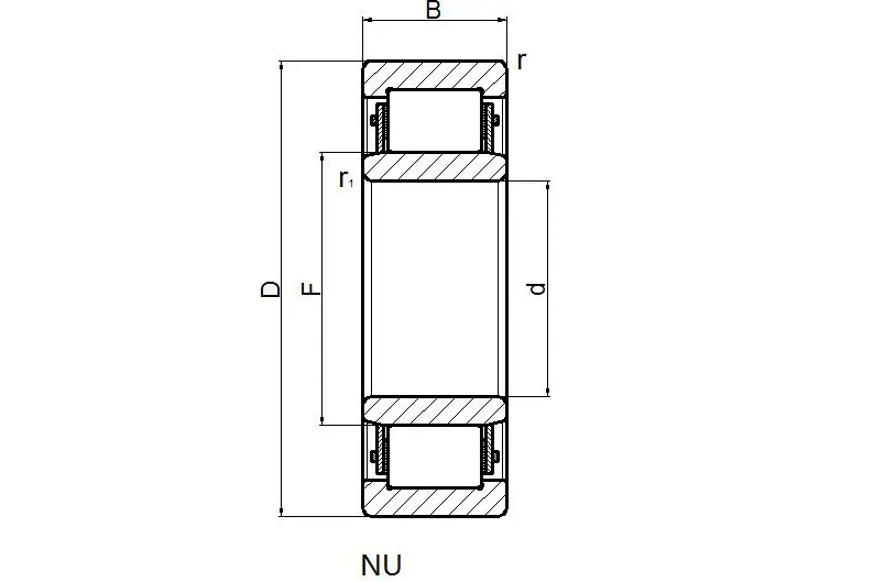 NU202-E Single Row Cylindrical Roller Bearing (2)