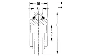 W208PP10 Round Bore Agricultural Bearing